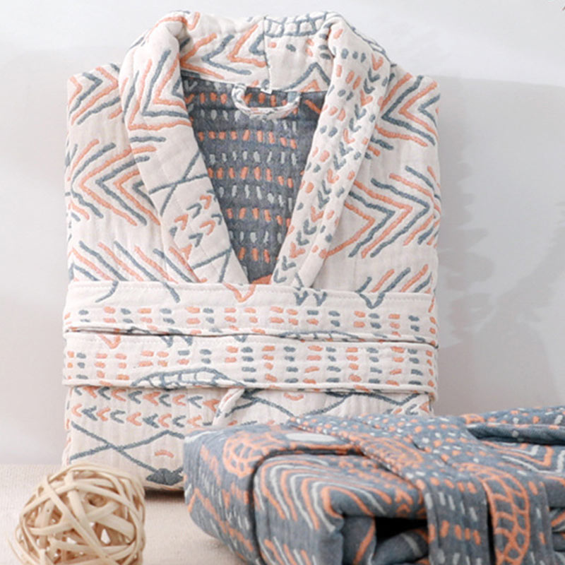 Striped Cotton Robe