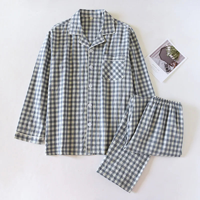 Checkered Long-Sleeve Set