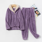 Warm Plush Winter Pajama Set