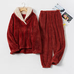 Warm Plush Winter Pajama Set