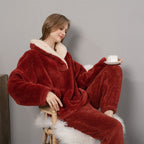 Warm Plush Winter Pajama Set