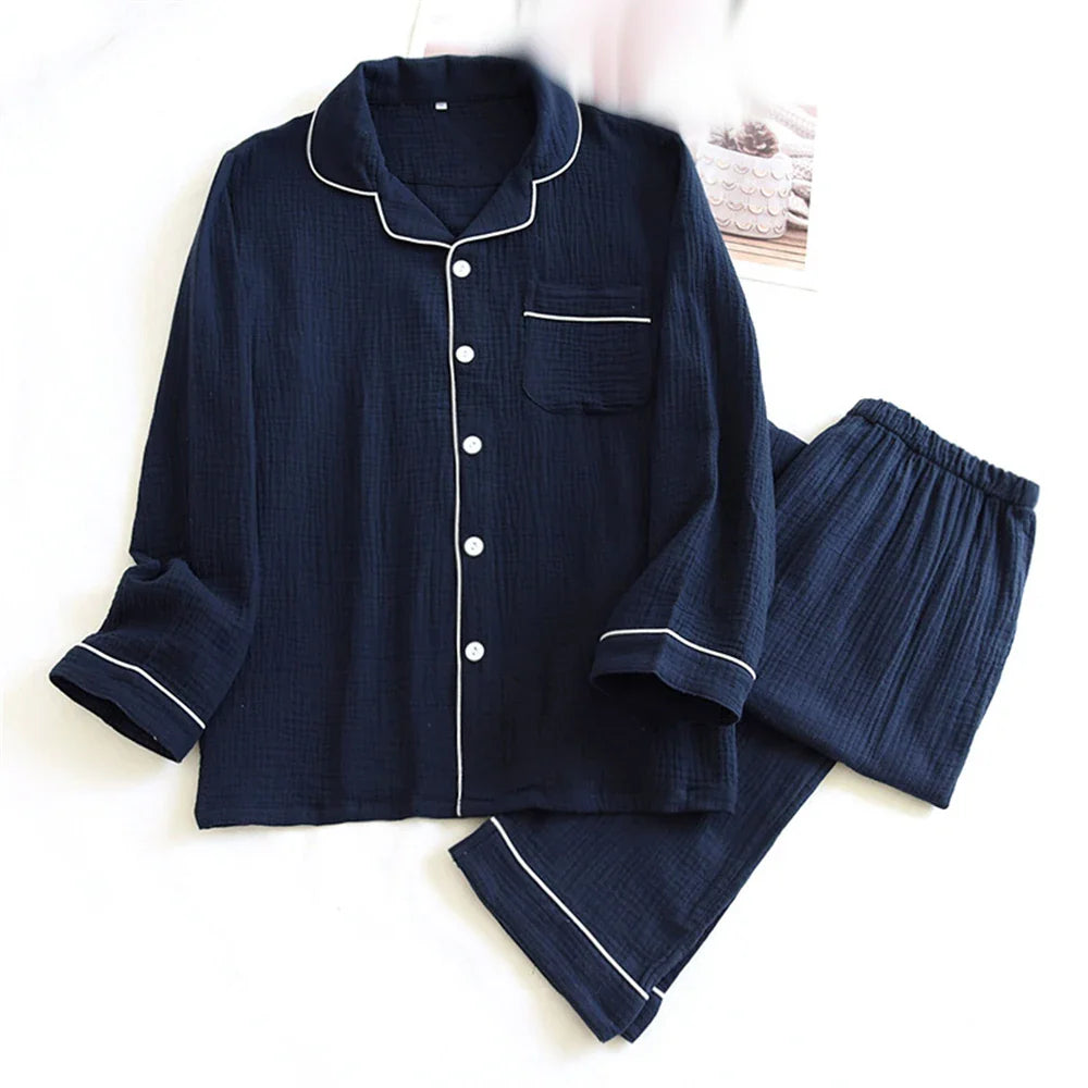 Vintage Crepe Pajama Set