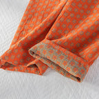 Solid Color Long Pajama Set