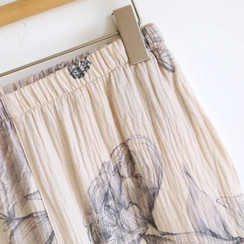 Kyoto Butterfly Cotton Kimono Set