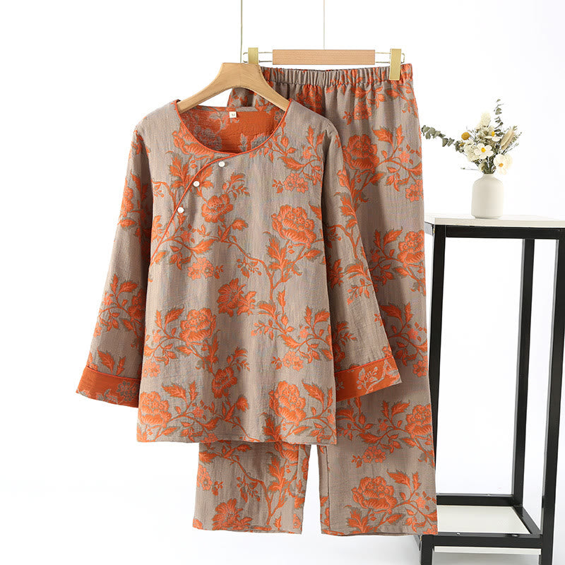 Rose Floral Nightdress Set