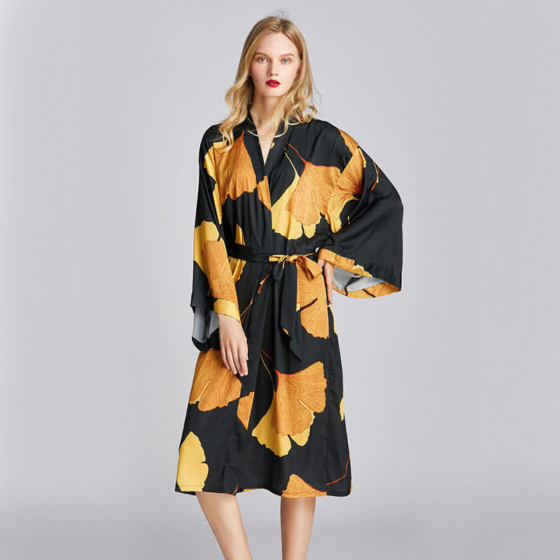 Ginkgo Ice Bathrobe