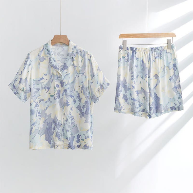 Blue Short Loungewear