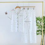 Lightweight Cotton Pajama Set (3 Pieces)