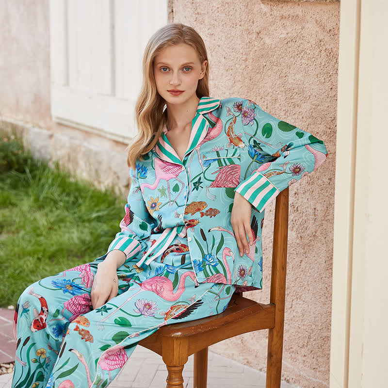 Floral Flamingo Set