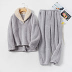 Warm Plush Winter Pajama Set