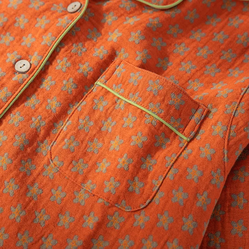 Solid Color Long Pajama Set
