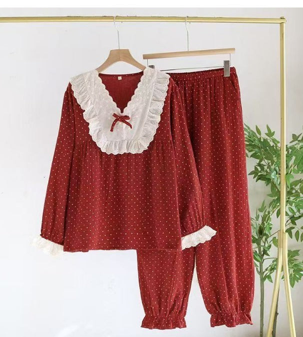 Sweet Lace-Detail Everyday Set