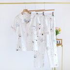 Ginkgo Leaf Pajama Set (3-Piece)