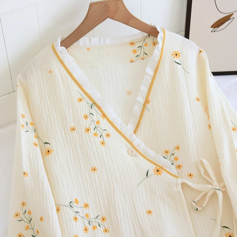 Spring Crepe Kimono Set
