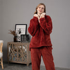 Warm Plush Winter Pajama Set