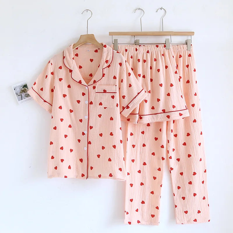Cute Cotton Pajama Set (3 Pieces)