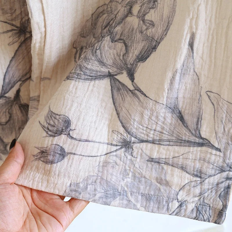Kyoto Butterfly Cotton Kimono Set