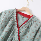 Cherry Blossom Cotton Kimono Set
