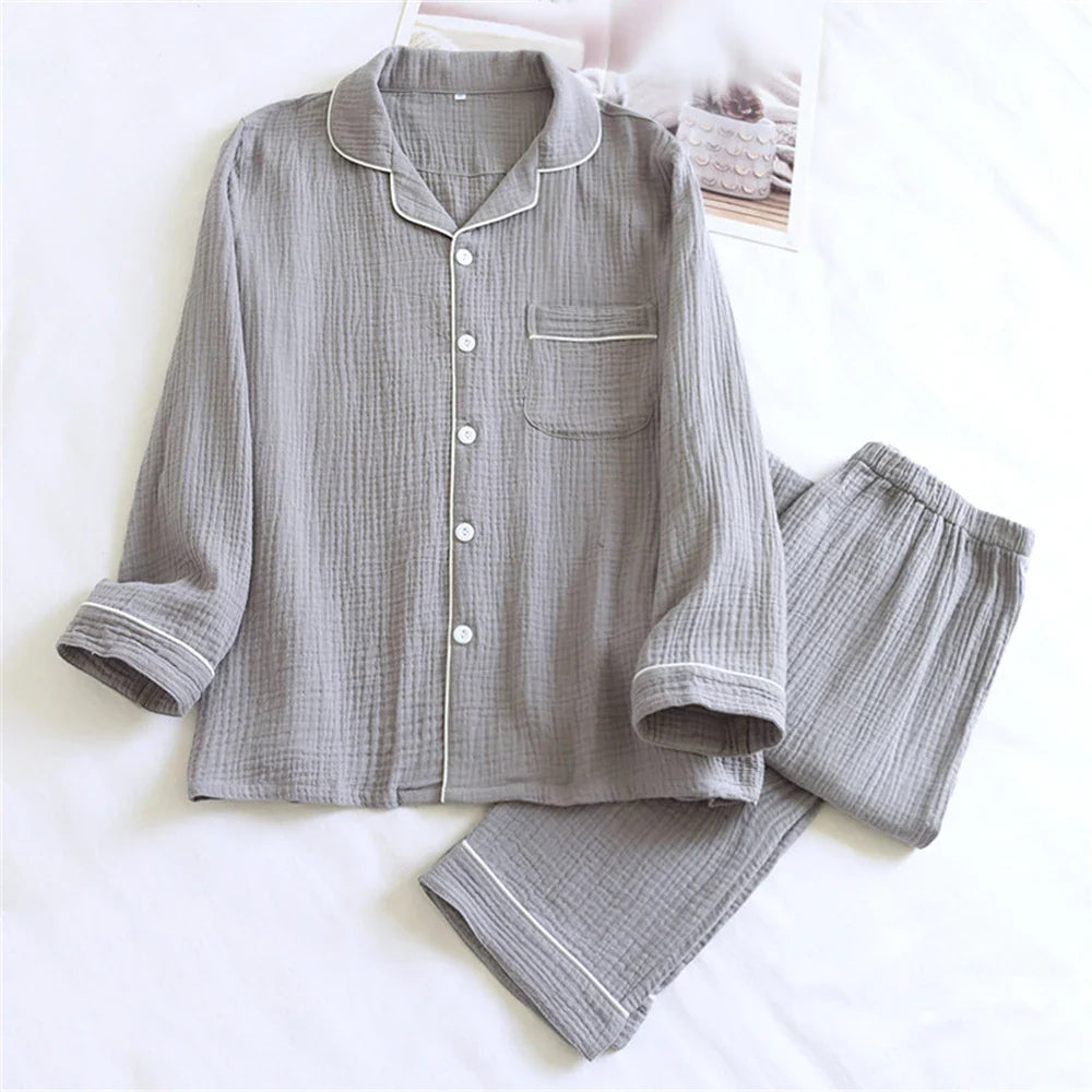 Vintage Crepe Pajama Set