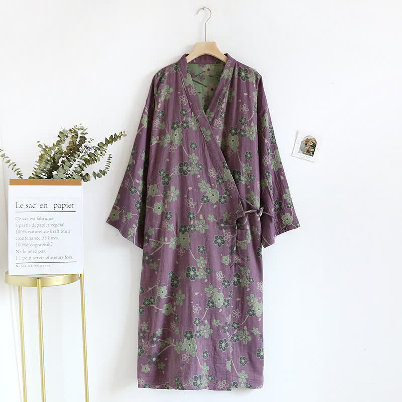 Plum Blossom Cotton Robe