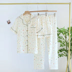 Lightweight Cotton Pajama Set (3 Pieces)