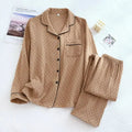 Long Dot-Pattern Pajama Set