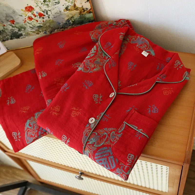 Red Ethnic Pattern Set