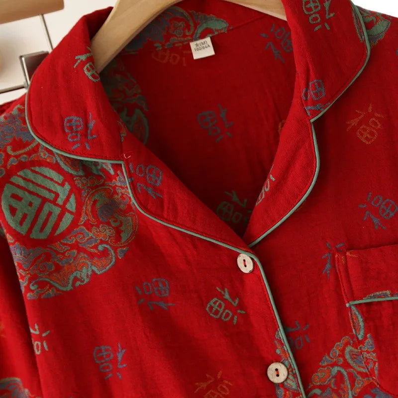 Red Ethnic Pattern Set