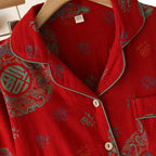 Red Ethnic Pattern Set