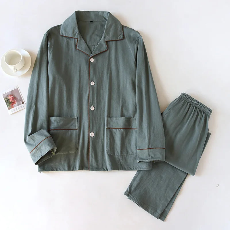 Elegant Minimalist Long Pajama Set