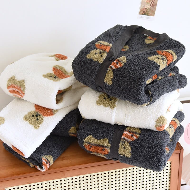 Cute Bear Soft Pajama Set