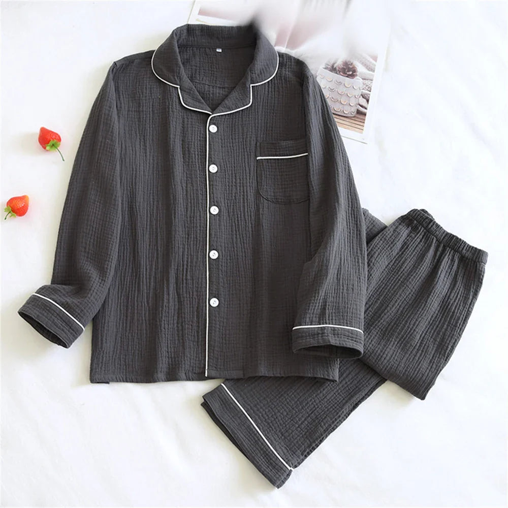Vintage Crepe Pajama Set