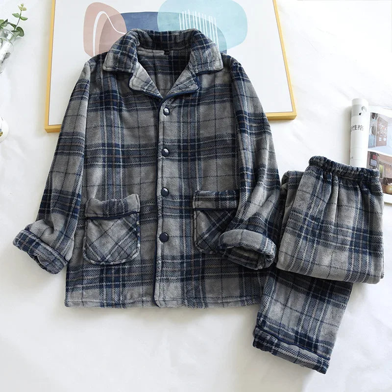 Plaid Flannel Pajama Set