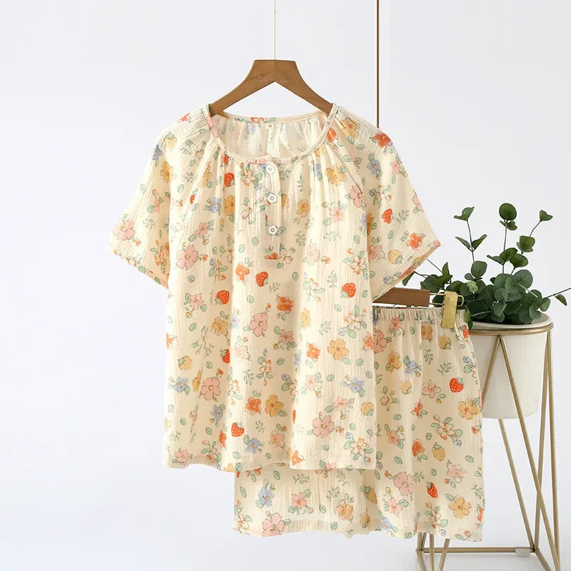 Short Retro Pajama Set