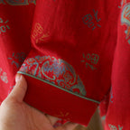 Red Ethnic Pattern Set