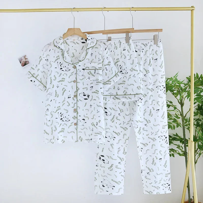 Patterned Pajama Set (3 Pieces)