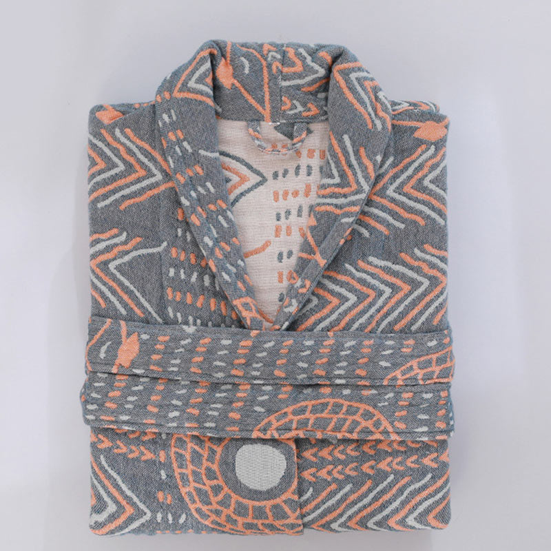 Striped Cotton Robe