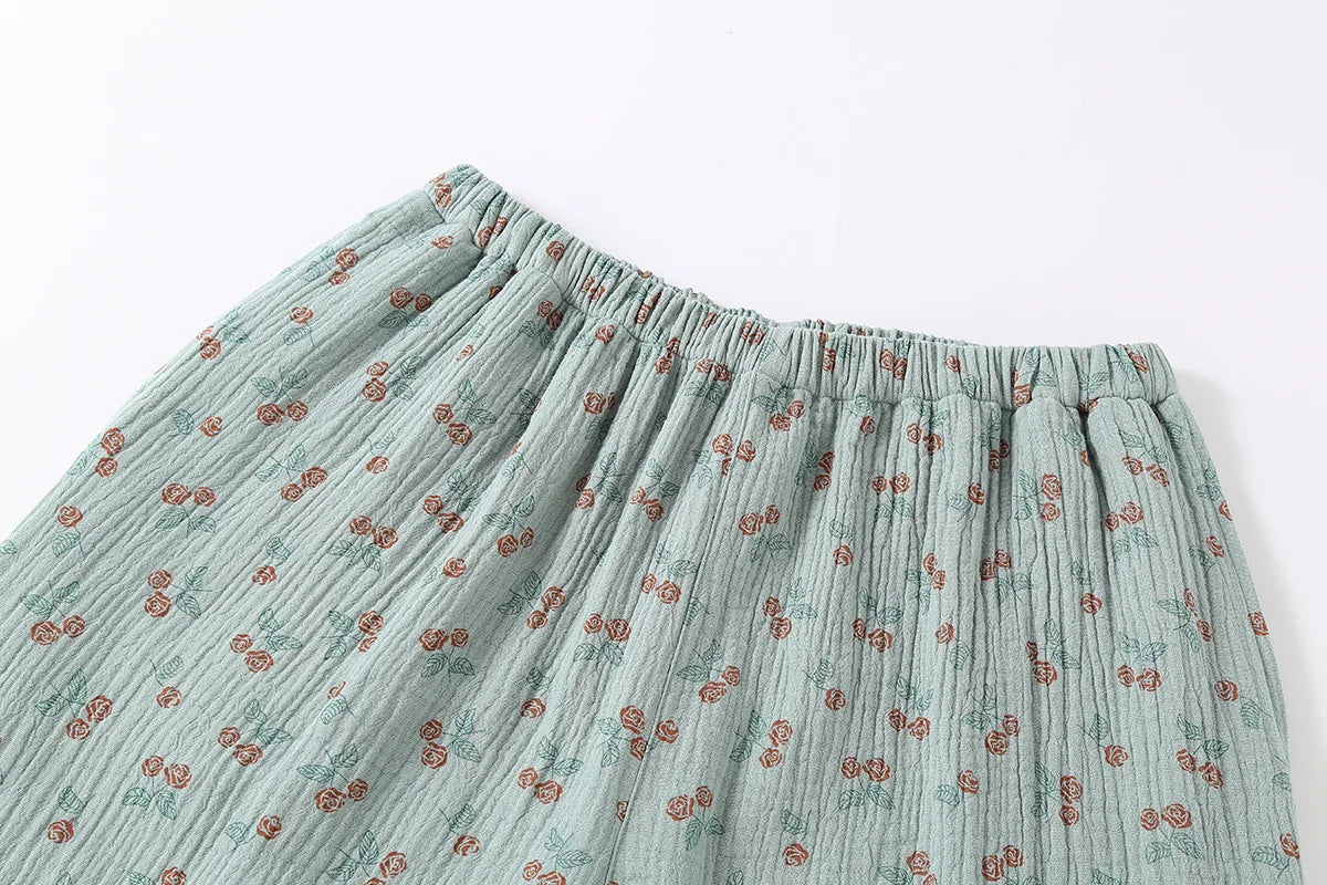 Cherry Blossom Cotton Kimono Set