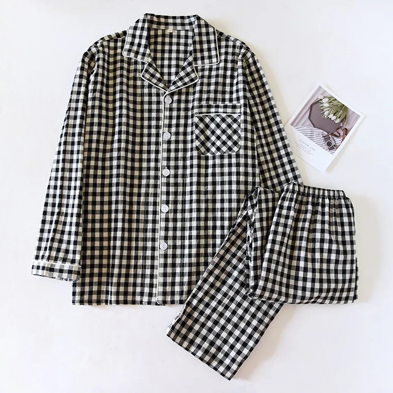 Checkered Long-Sleeve Set