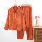 Solid Color Long Pajama Set