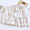 Simple Collar Relaxed-Fit Patterned Pajamas
