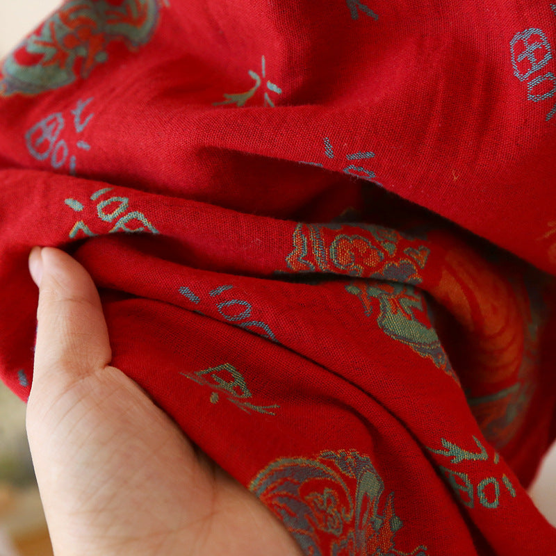 Red Ethnic Pattern Set