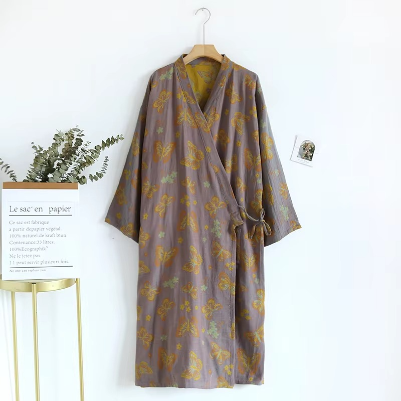 Plum Blossom Cotton Robe