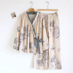 Kyoto Butterfly Cotton Kimono Set