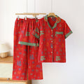 Ethnic Pattern Pajama Set (3 Pieces)