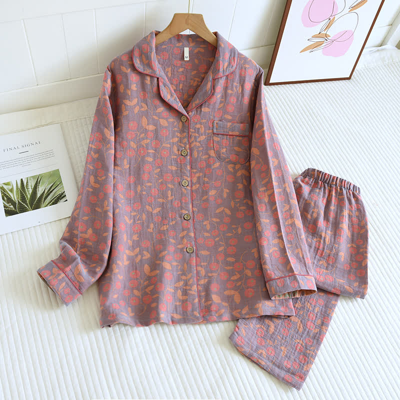 Rural Colorful Cotton Loungewear Set