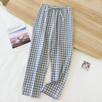 Comfortable plaid pajama bottoms