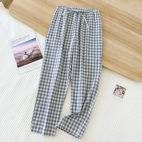 Comfortable plaid pajama bottoms