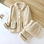 Plush Flannel Pajama Set