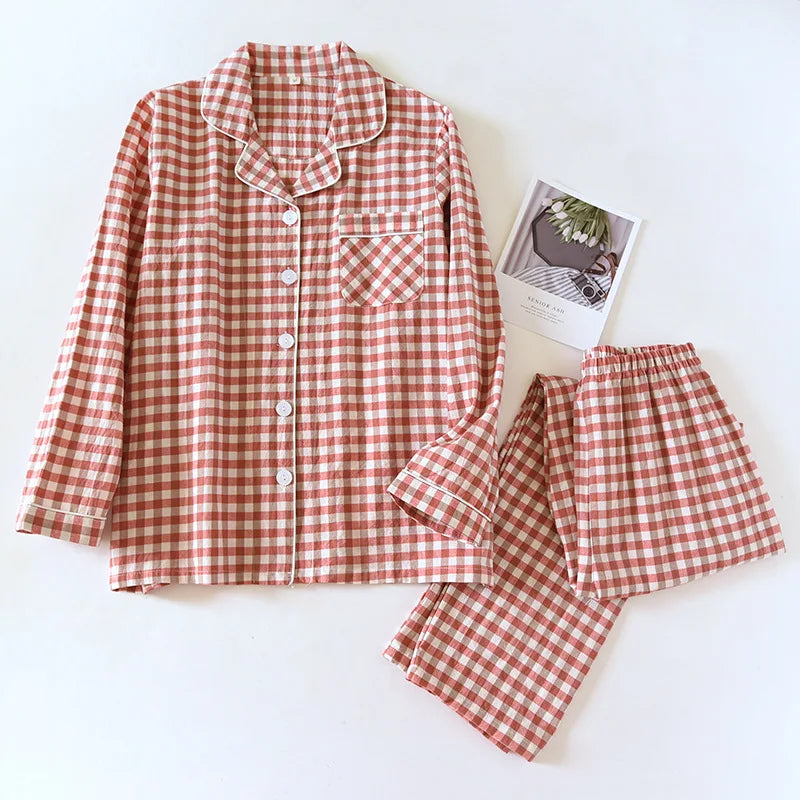 Checkered Long-Sleeve Set